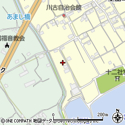 香川県丸亀市土器町西2丁目232周辺の地図