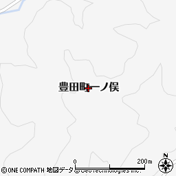 山口県下関市豊田町大字一ノ俣周辺の地図