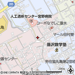 香川県丸亀市新田町221周辺の地図