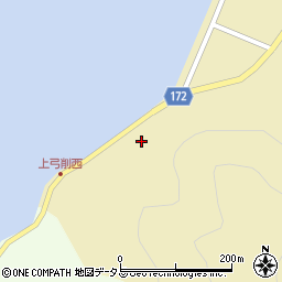 弓削島循環線周辺の地図