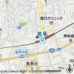 和歌山県紀の川市名手市場53周辺の地図