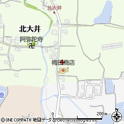 和歌山県紀の川市北大井299周辺の地図