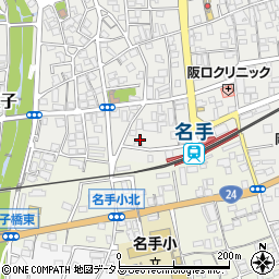 和歌山県紀の川市名手市場49-12周辺の地図