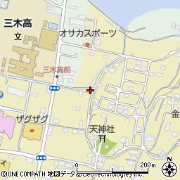 香川県木田郡三木町鹿伏389-2周辺の地図