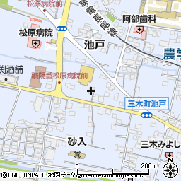 香川県木田郡三木町池戸3005-6周辺の地図