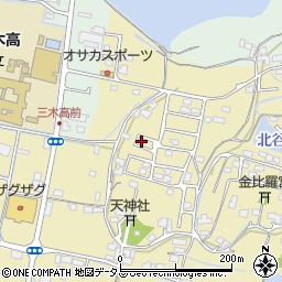 香川県木田郡三木町鹿伏469-22周辺の地図