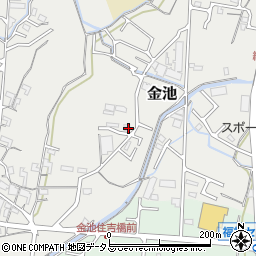 和歌山県岩出市金池264周辺の地図