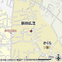 和歌山県岩出市新田広芝周辺の地図