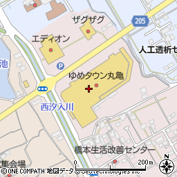 ゆめタウン丸亀　３Ｆアクトワン周辺の地図
