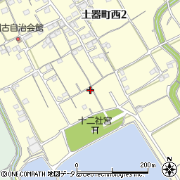 香川県丸亀市土器町西2丁目146周辺の地図