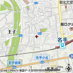 和歌山県紀の川市名手市場27周辺の地図