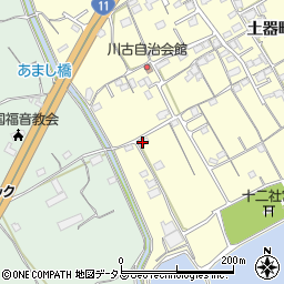 香川県丸亀市土器町西2丁目246周辺の地図