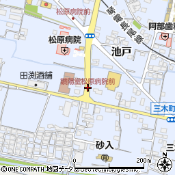 讃陽堂松原病院前周辺の地図