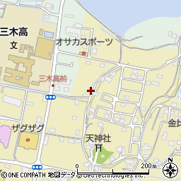 香川県木田郡三木町鹿伏447周辺の地図