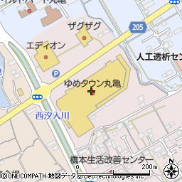 ゆめタウン丸亀　２Ｆ手芸マキ周辺の地図