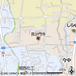 毘沙門寺周辺の地図