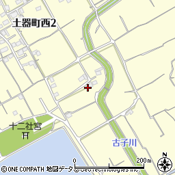 香川県丸亀市土器町西2丁目64周辺の地図