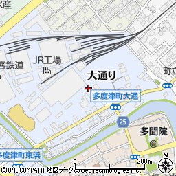 香川県仲多度郡多度津町大通り周辺の地図