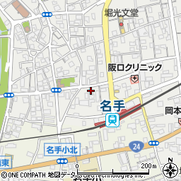 和歌山県紀の川市名手市場54周辺の地図