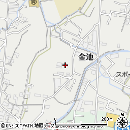 和歌山県岩出市金池265-3周辺の地図