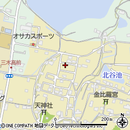 香川県木田郡三木町鹿伏469-30周辺の地図