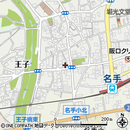 和歌山県紀の川市名手市場26周辺の地図