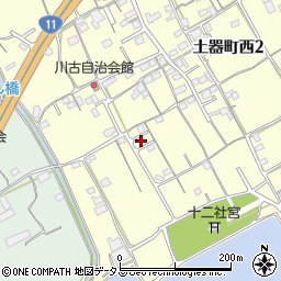 香川県丸亀市土器町西2丁目271周辺の地図