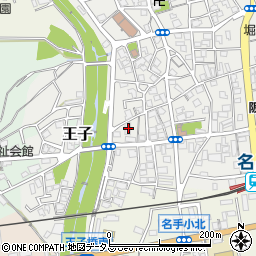 和歌山県紀の川市名手市場34周辺の地図