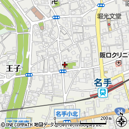 和歌山県紀の川市名手市場20周辺の地図