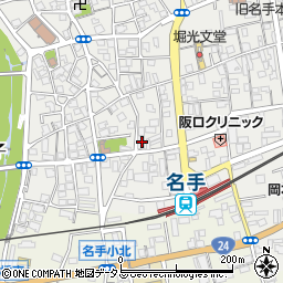 和歌山県紀の川市名手市場4周辺の地図