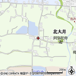 和歌山県紀の川市北大井387周辺の地図