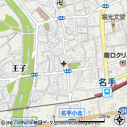 和歌山県紀の川市名手市場22周辺の地図
