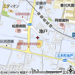 香川県木田郡三木町池戸2902周辺の地図