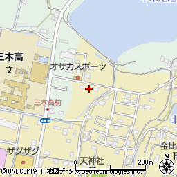 香川県木田郡三木町鹿伏450-8周辺の地図