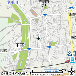 和歌山県紀の川市名手市場1475周辺の地図