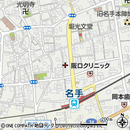 和歌山県紀の川市名手市場65周辺の地図