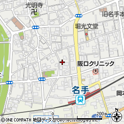 和歌山県紀の川市名手市場5-11周辺の地図