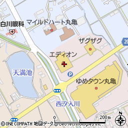 香川県丸亀市新田町169-1周辺の地図