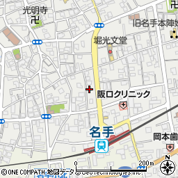 和歌山県紀の川市名手市場68周辺の地図