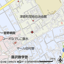 香川県丸亀市津森町1190-7周辺の地図