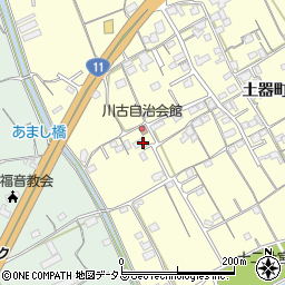 香川県丸亀市土器町西2丁目528周辺の地図