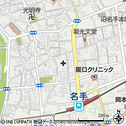 和歌山県紀の川市名手市場2周辺の地図