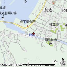 和歌山県和歌山市加太1263周辺の地図