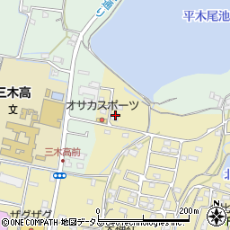 香川県木田郡三木町鹿伏457-12周辺の地図