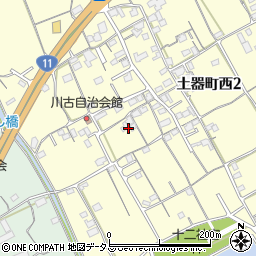 香川県丸亀市土器町西2丁目506周辺の地図
