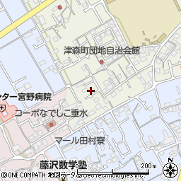 香川県丸亀市津森町1190-16周辺の地図