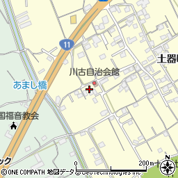香川県丸亀市土器町西2丁目521周辺の地図