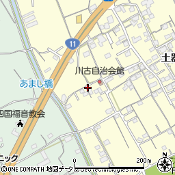 香川県丸亀市土器町西2丁目520周辺の地図
