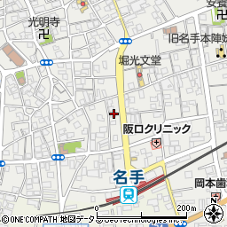和歌山県紀の川市名手市場74周辺の地図