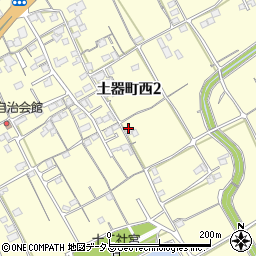 香川県丸亀市土器町西2丁目314周辺の地図